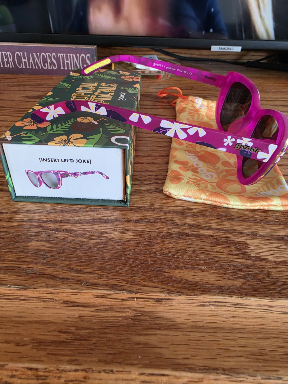 Goodr Pink Floral Sunglasses